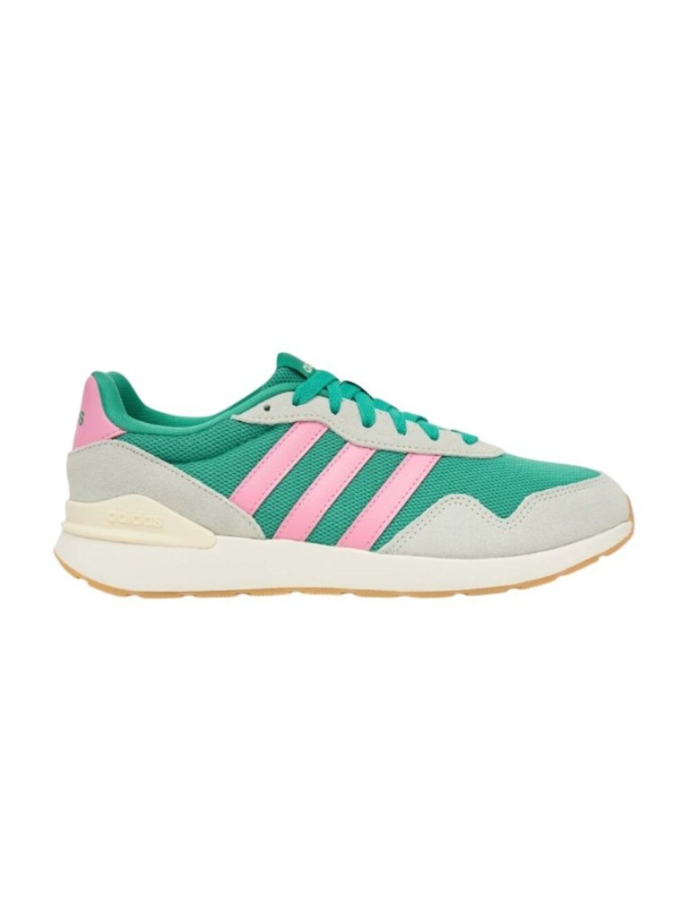 adidas Run 60s 4.0 - Size 8.5 Women Running Shoes Green Pink Vanilla JR6631 NEW